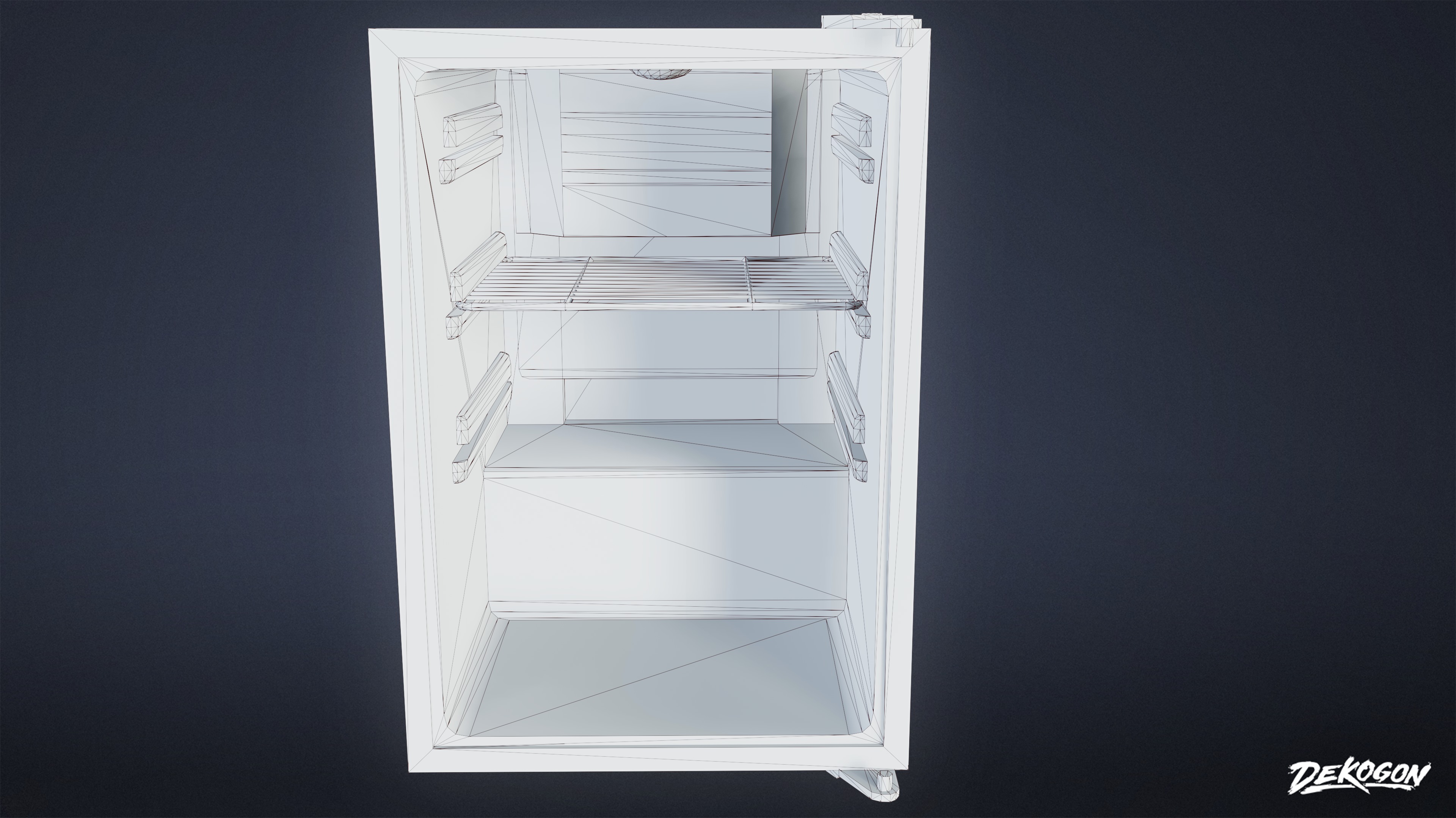 SHOPPING AND GROCERY - Cooler 04 - LOW POLY Low-poly 3D model_7
