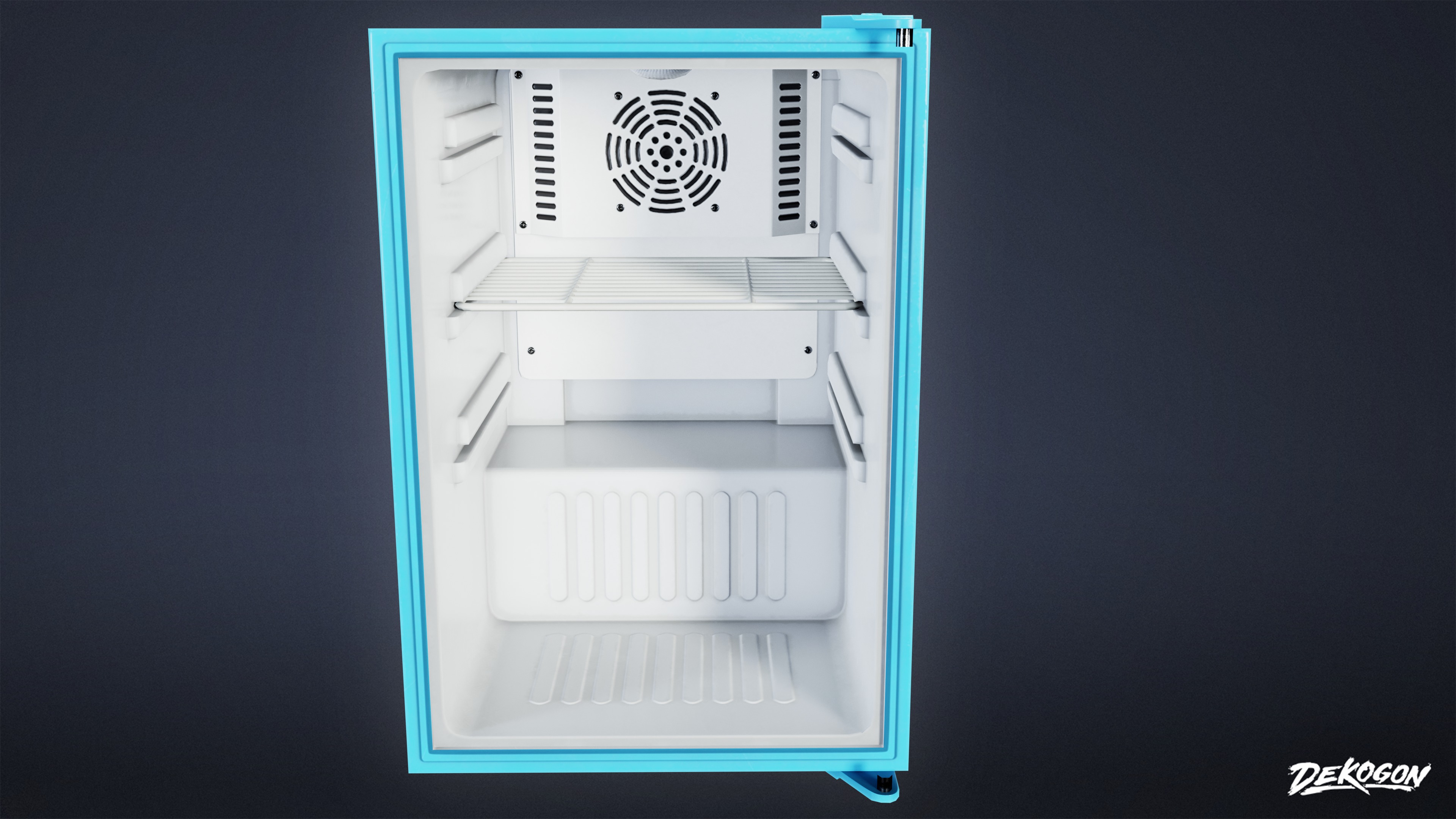 SHOPPING AND GROCERY - Cooler 04 - LOW POLY Low-poly 3D model_6