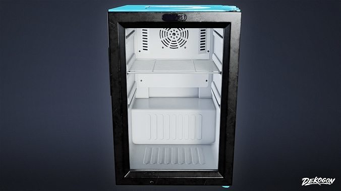 SHOPPING AND GROCERY - Cooler 04 - LOW POLY Low-poly 3D model