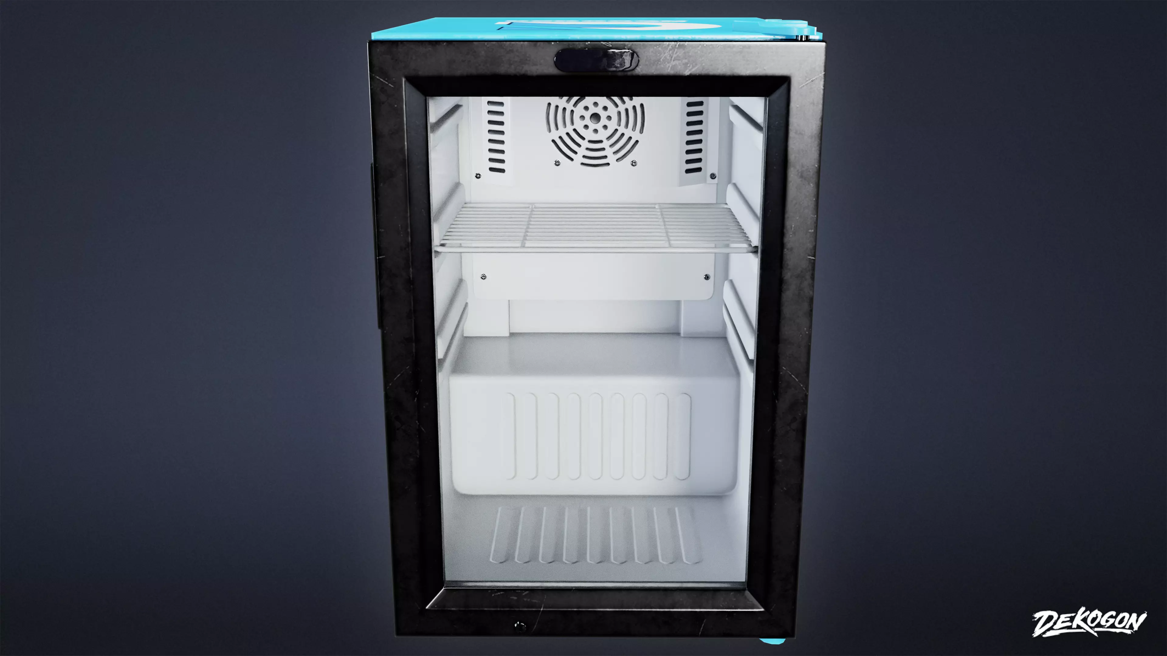 SHOPPING AND GROCERY - Cooler 04 - LOW POLY Low-poly 3D model_0