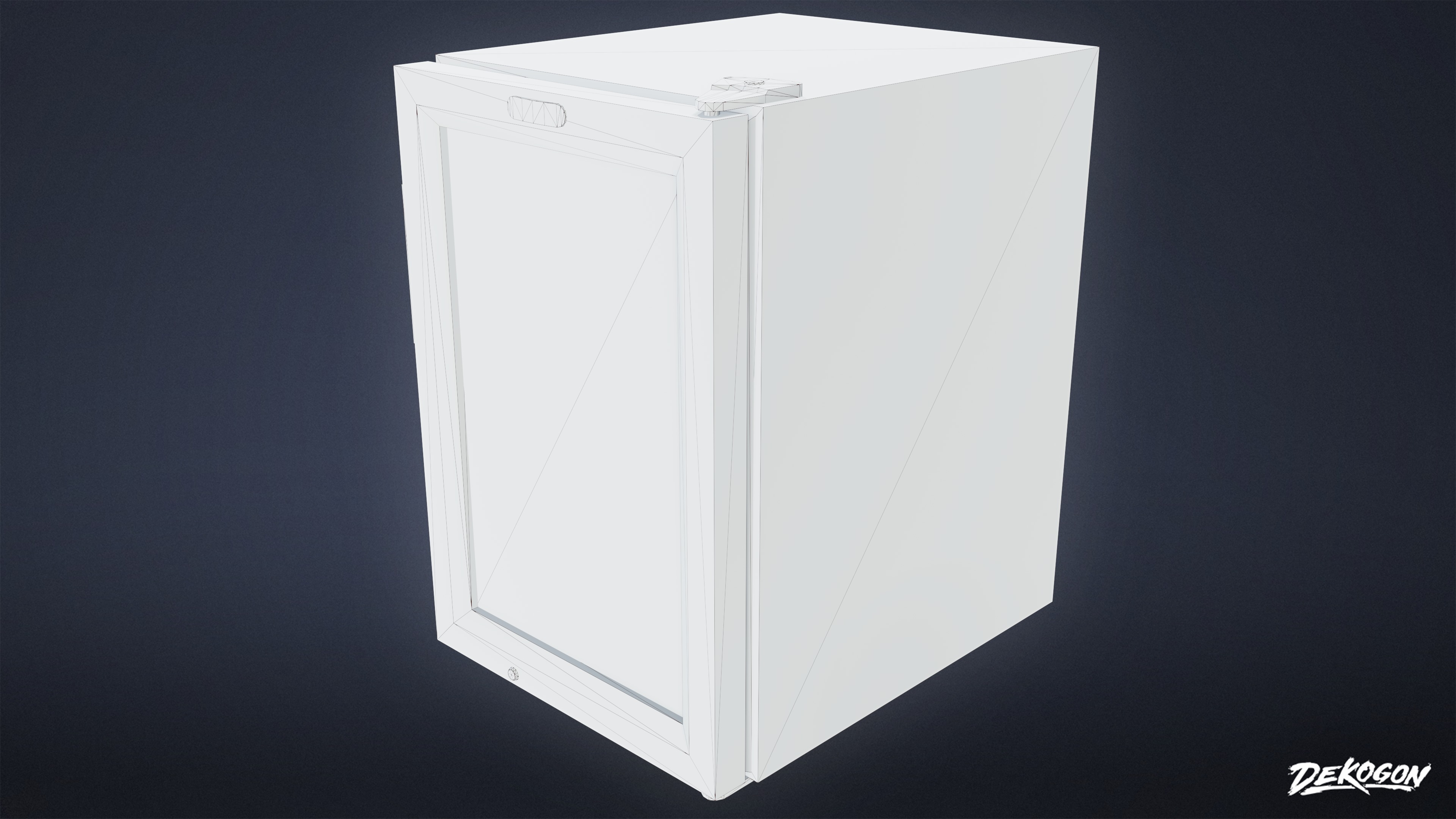 SHOPPING AND GROCERY - Cooler 04 - LOW POLY Low-poly 3D model_8