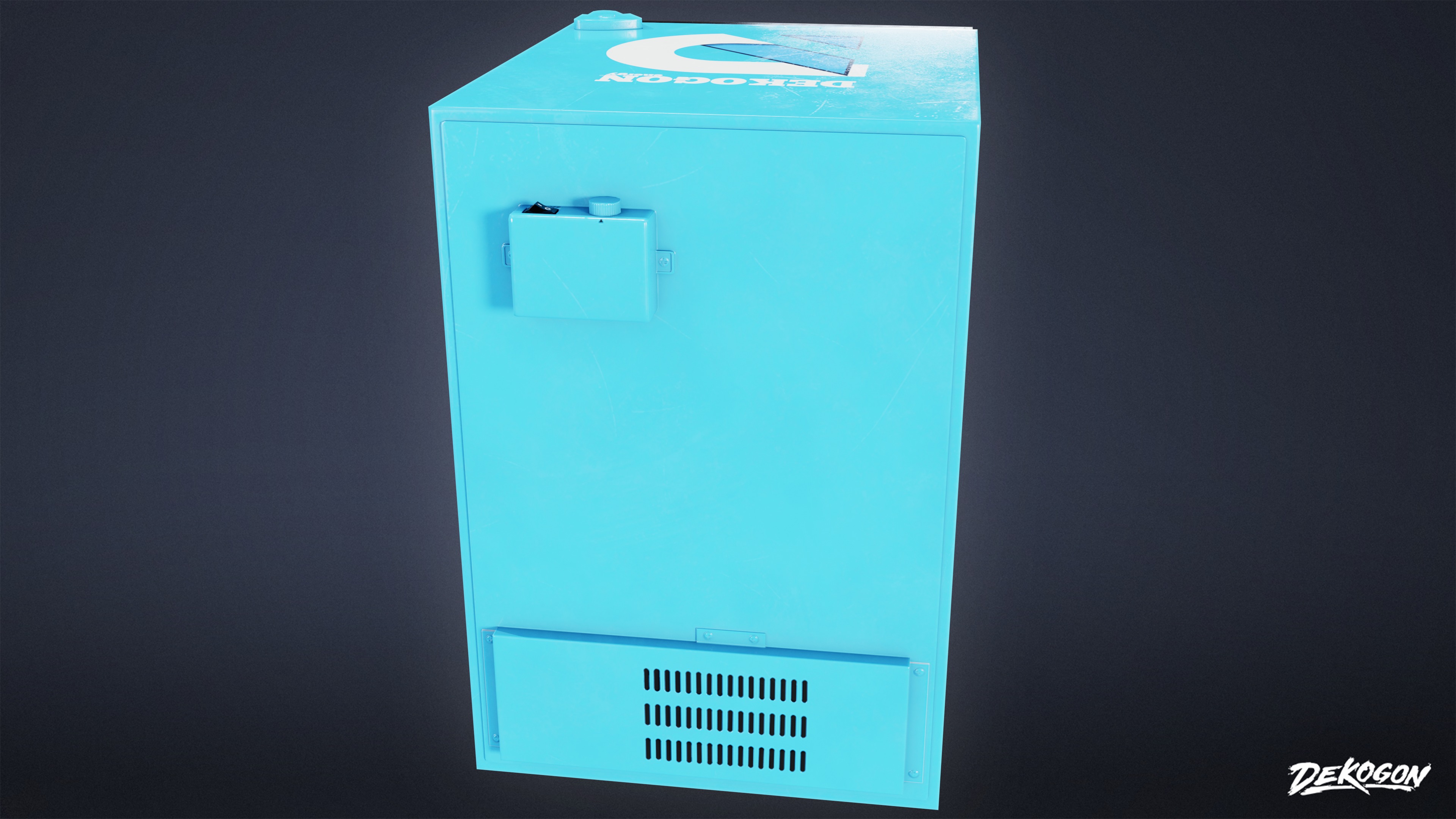 SHOPPING AND GROCERY - Cooler 04 - LOW POLY Low-poly 3D model_3