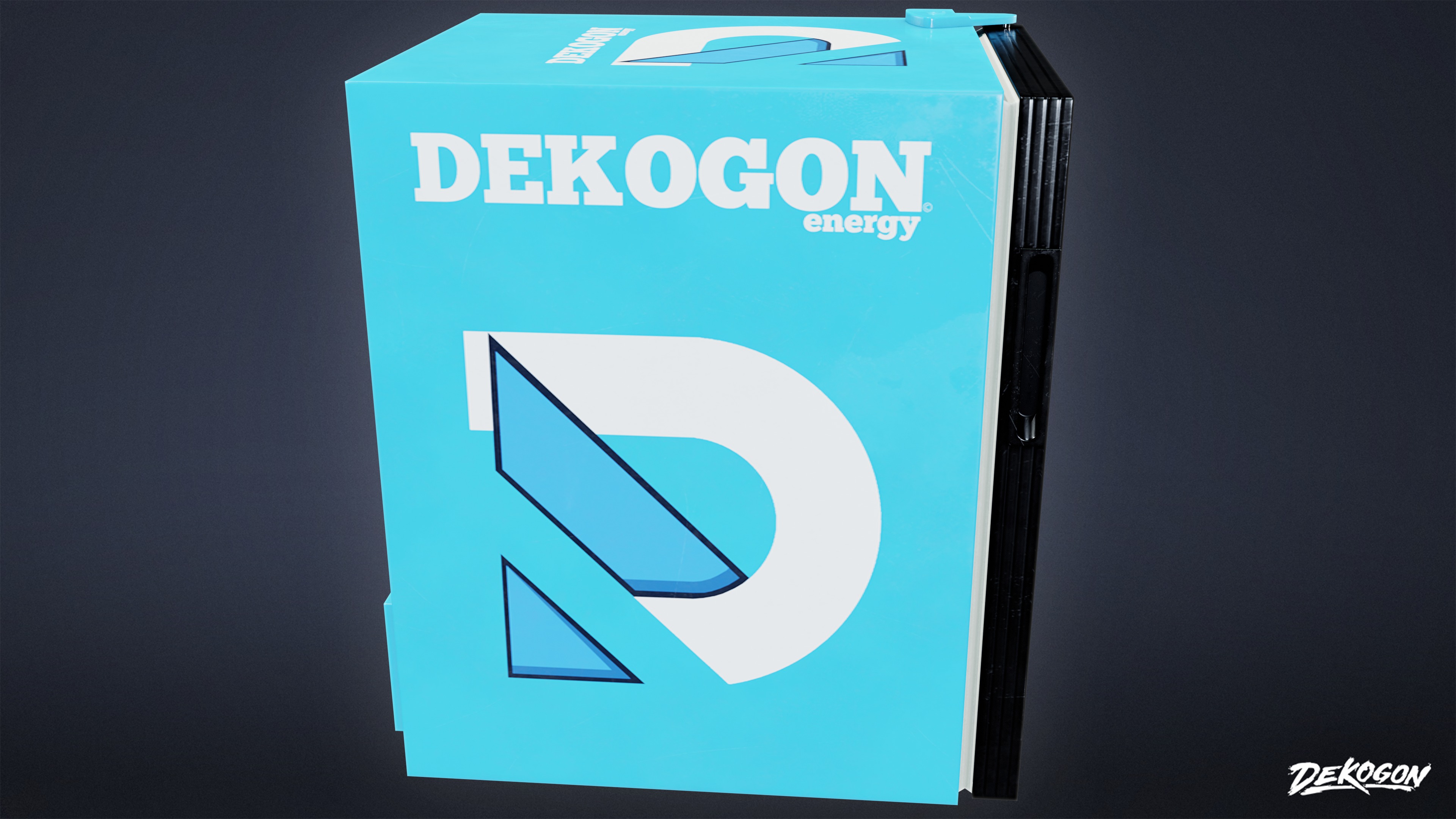 SHOPPING AND GROCERY - Cooler 04 - LOW POLY Low-poly 3D model_2