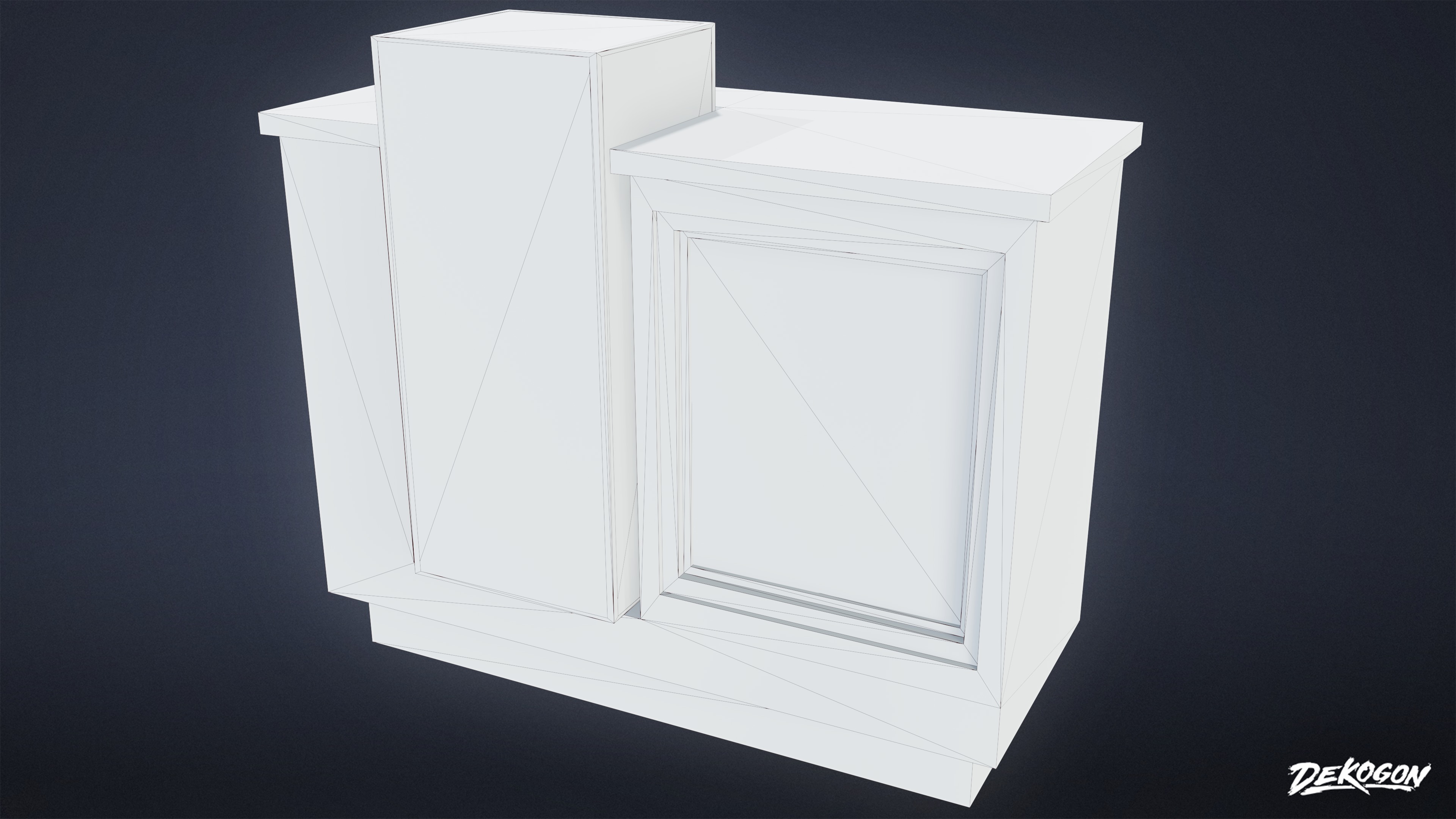 SHOPPING AND GROCERY - Display Case 01 - LOW POLY Low-poly 3D model_8