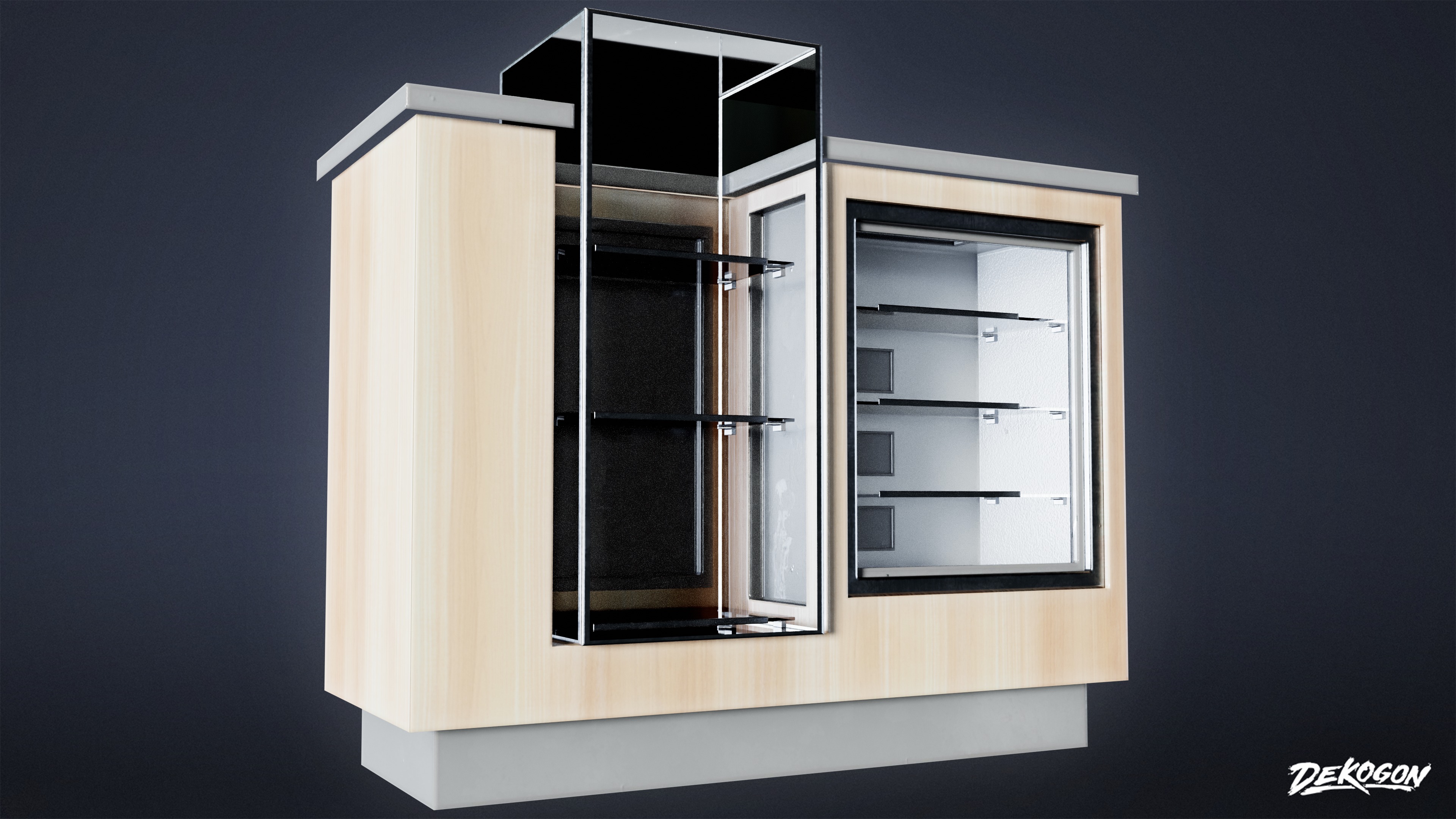 SHOPPING AND GROCERY - Display Case 01 - LOW POLY Low-poly 3D model_5