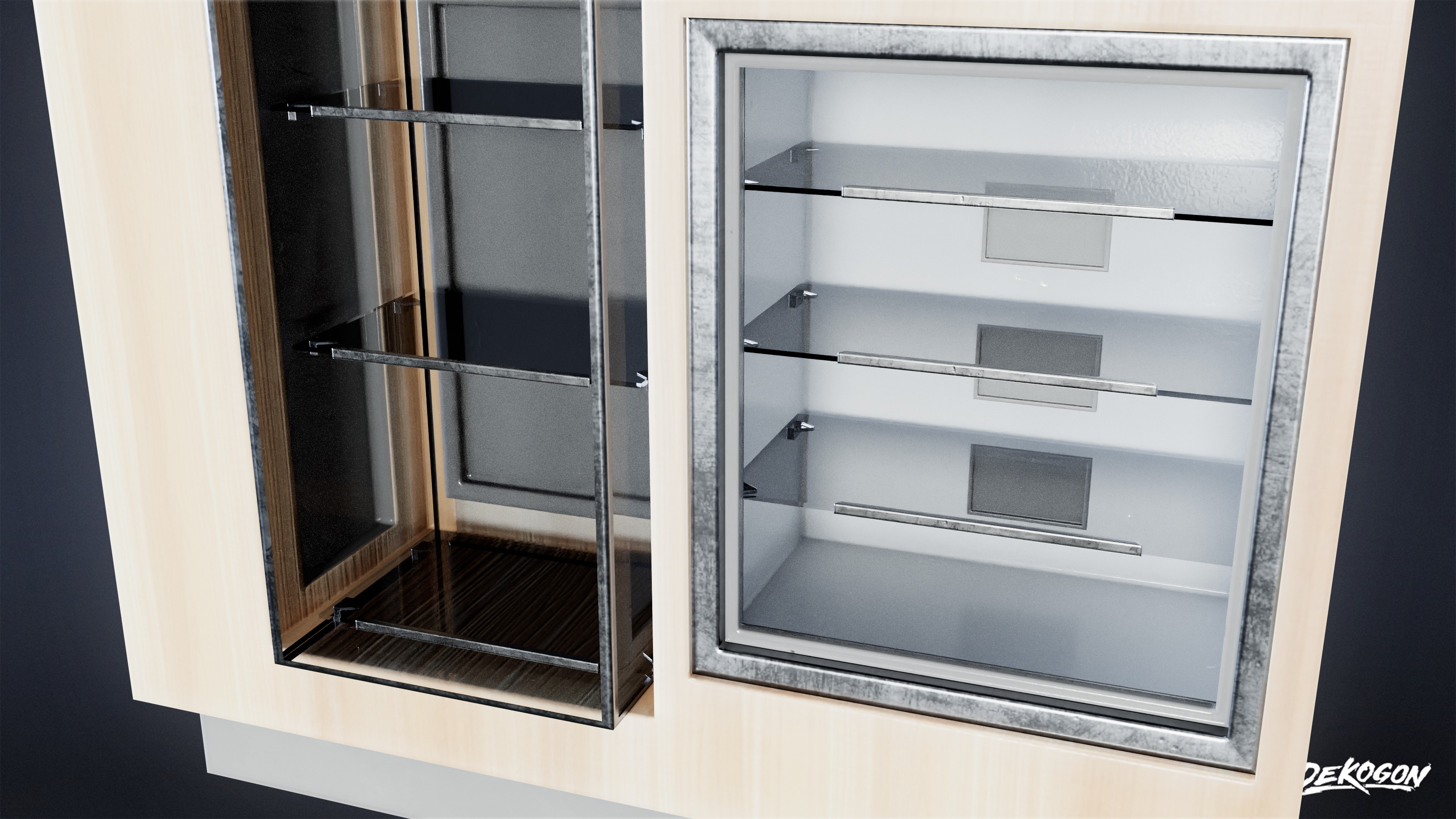 SHOPPING AND GROCERY - Display Case 01 - LOW POLY Low-poly 3D model_6