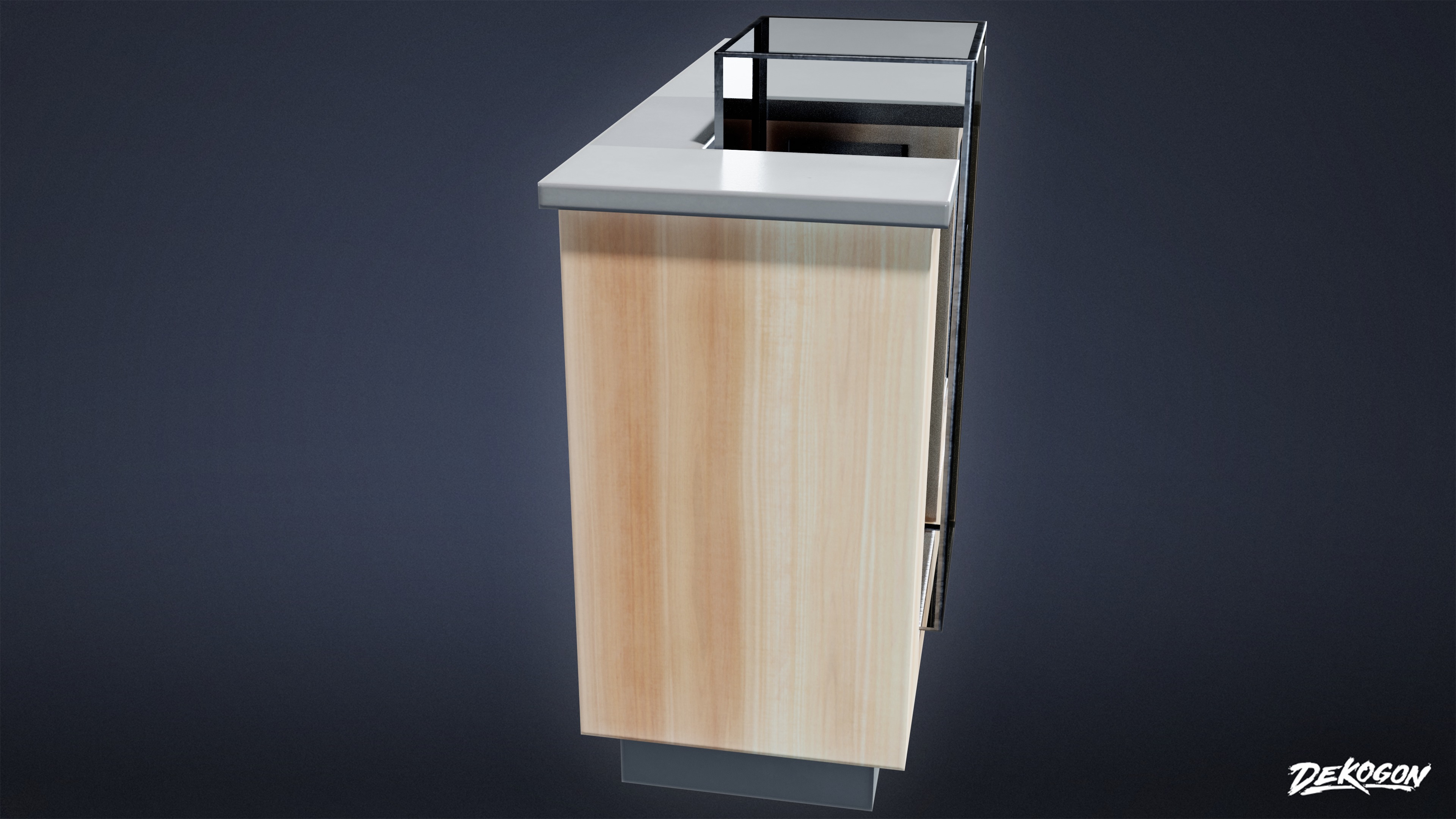 SHOPPING AND GROCERY - Display Case 01 - LOW POLY Low-poly 3D model_2