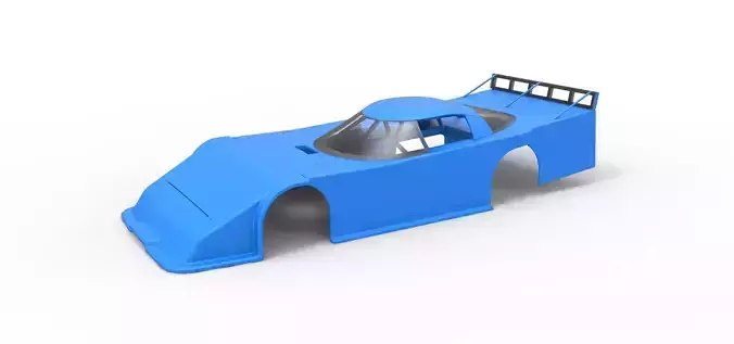 Shell of Asphalt Outlaw Super late model Scale 1 to 25 3D print model