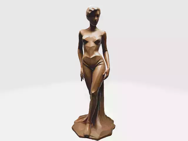 Women wodeen statue