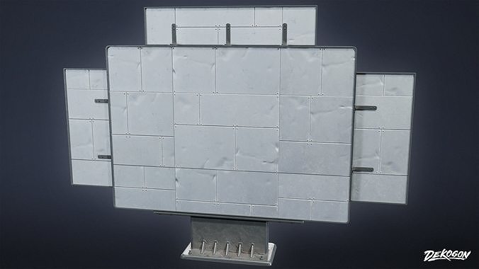 SHOPPING AND GROCERY - Drive Thru Menu 01 - LOW POLY Low-poly 3D model 4