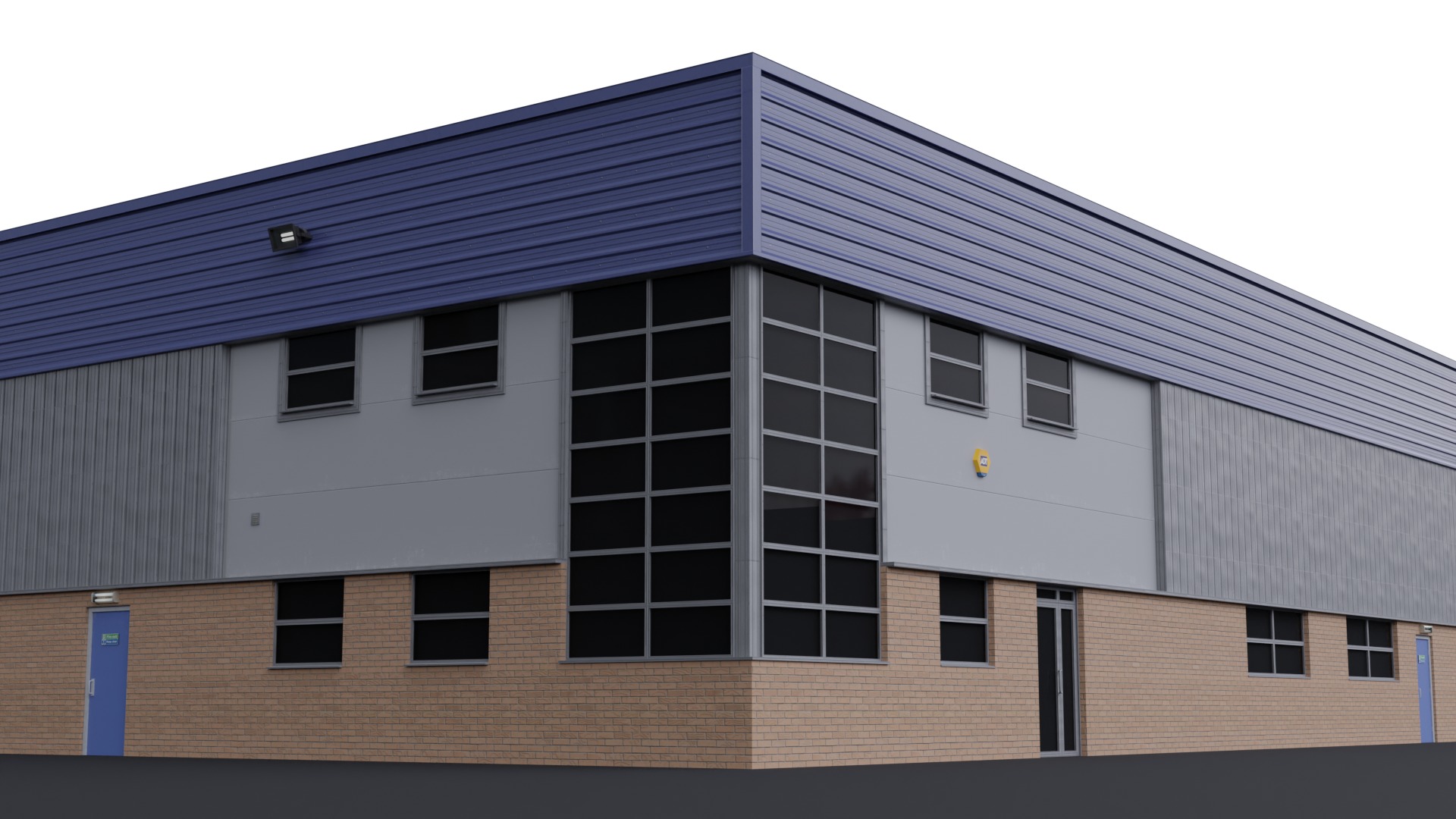 Warehouse 2 Low-poly 3D model_4