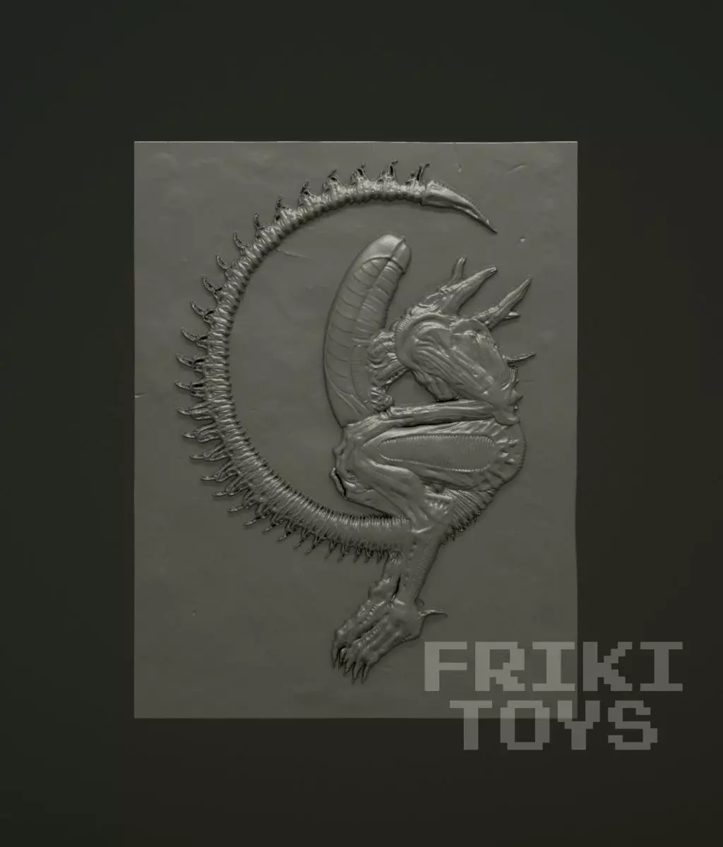 Bas-relief By Alien Ilyich 3D model - FrikiToys 3D print model