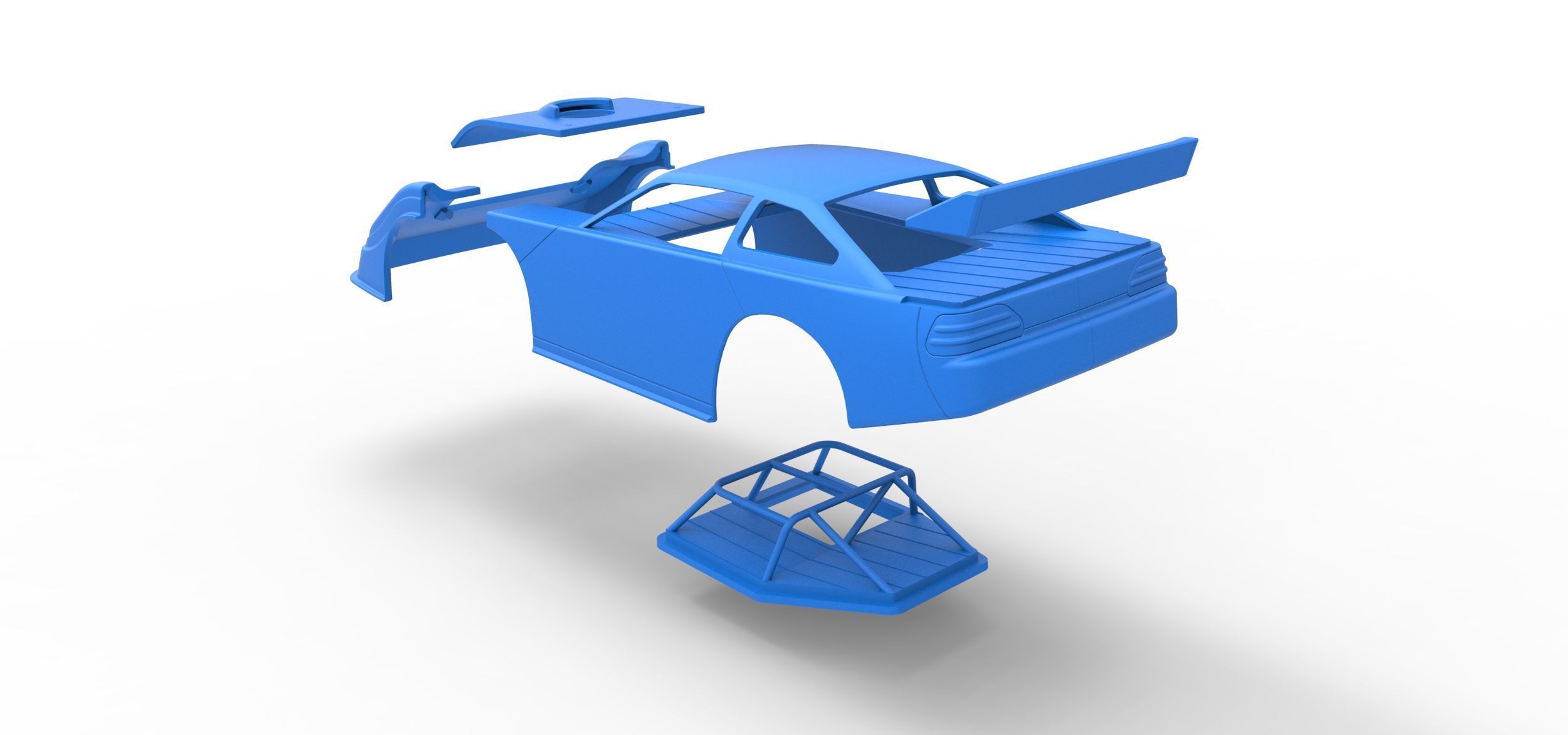 Shell of Australian Super Sedan Version 1 Scale 1 to 25 3D print model_23