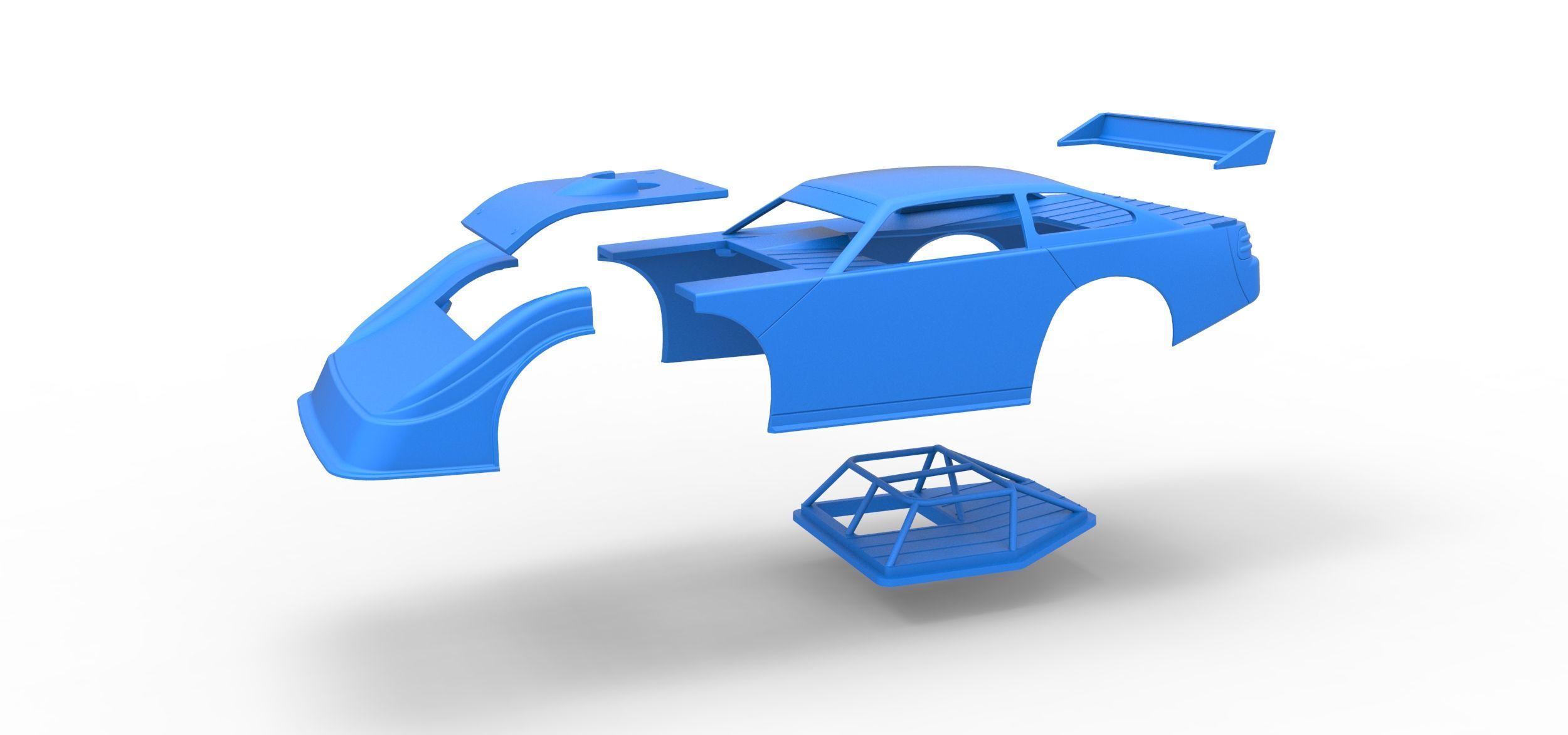 Shell of Australian Super Sedan Version 1 Scale 1 to 25 3D print model_17