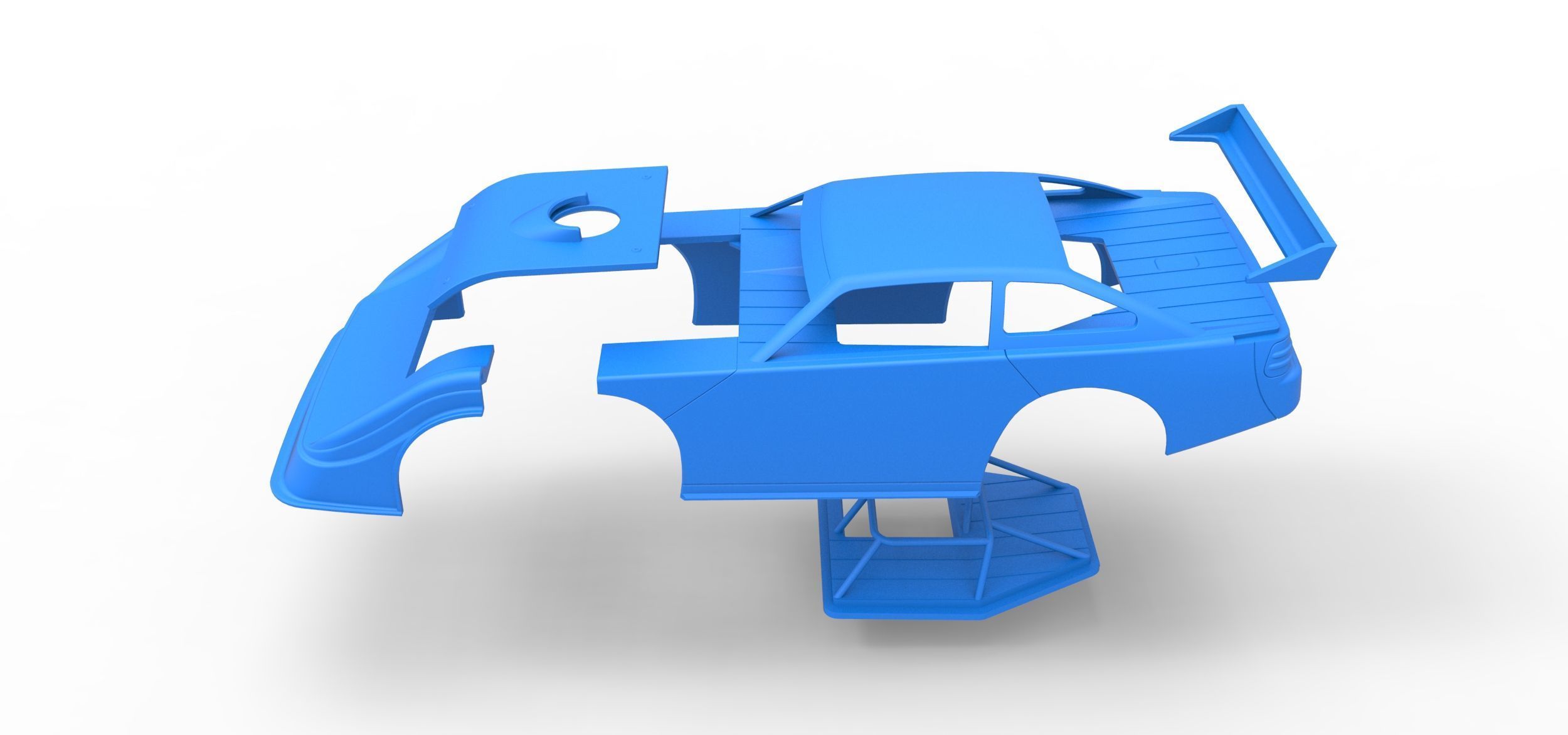 Shell of Australian Super Sedan Version 1 Scale 1 to 25 3D print model_22