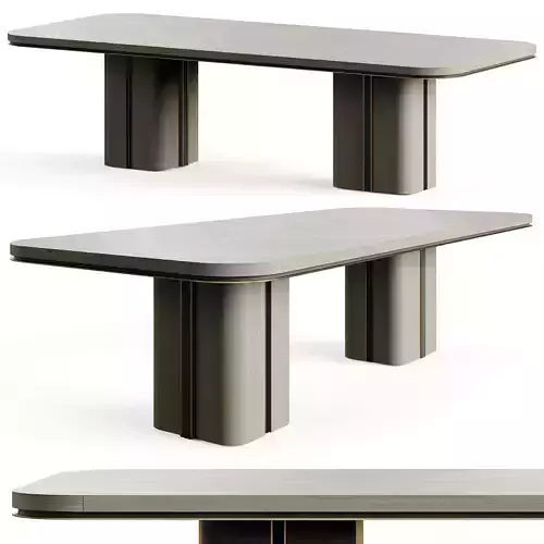 Frato KAMAKURA Dining Table L3L280 Low-poly 3D model