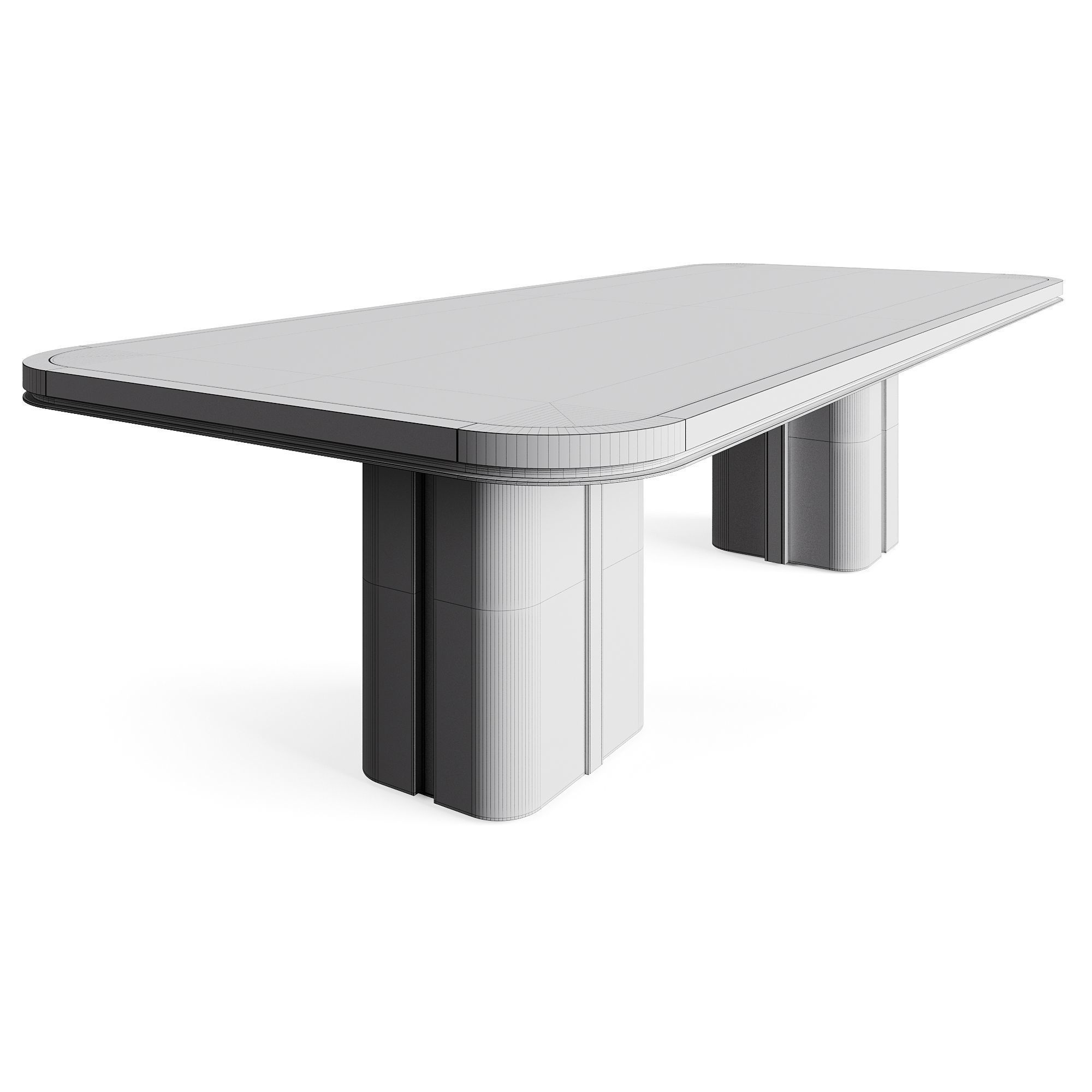 Frato KAMAKURA Dining Table L3L280 Low-poly 3D model_9