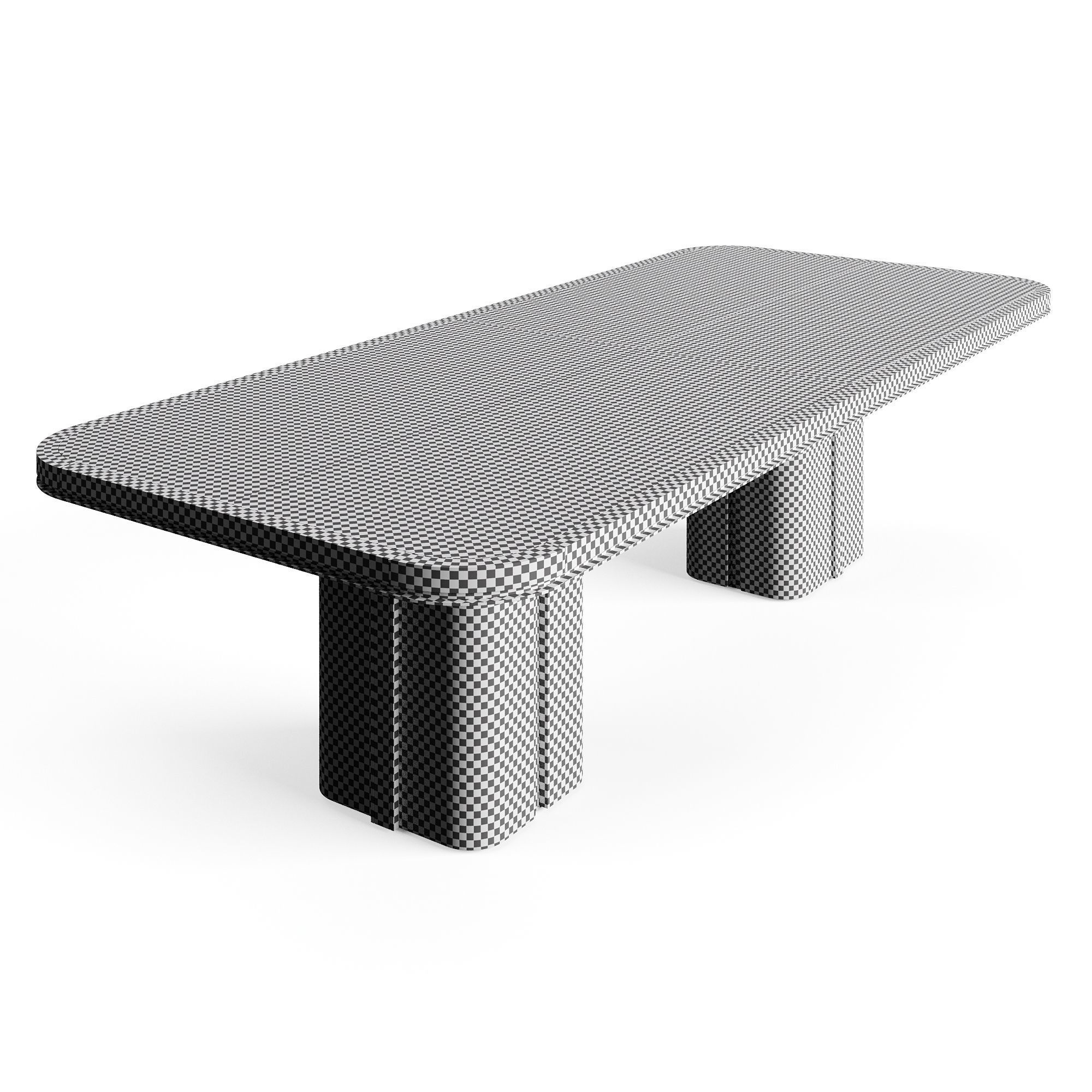 Frato KAMAKURA Dining Table L3L280 Low-poly 3D model_8