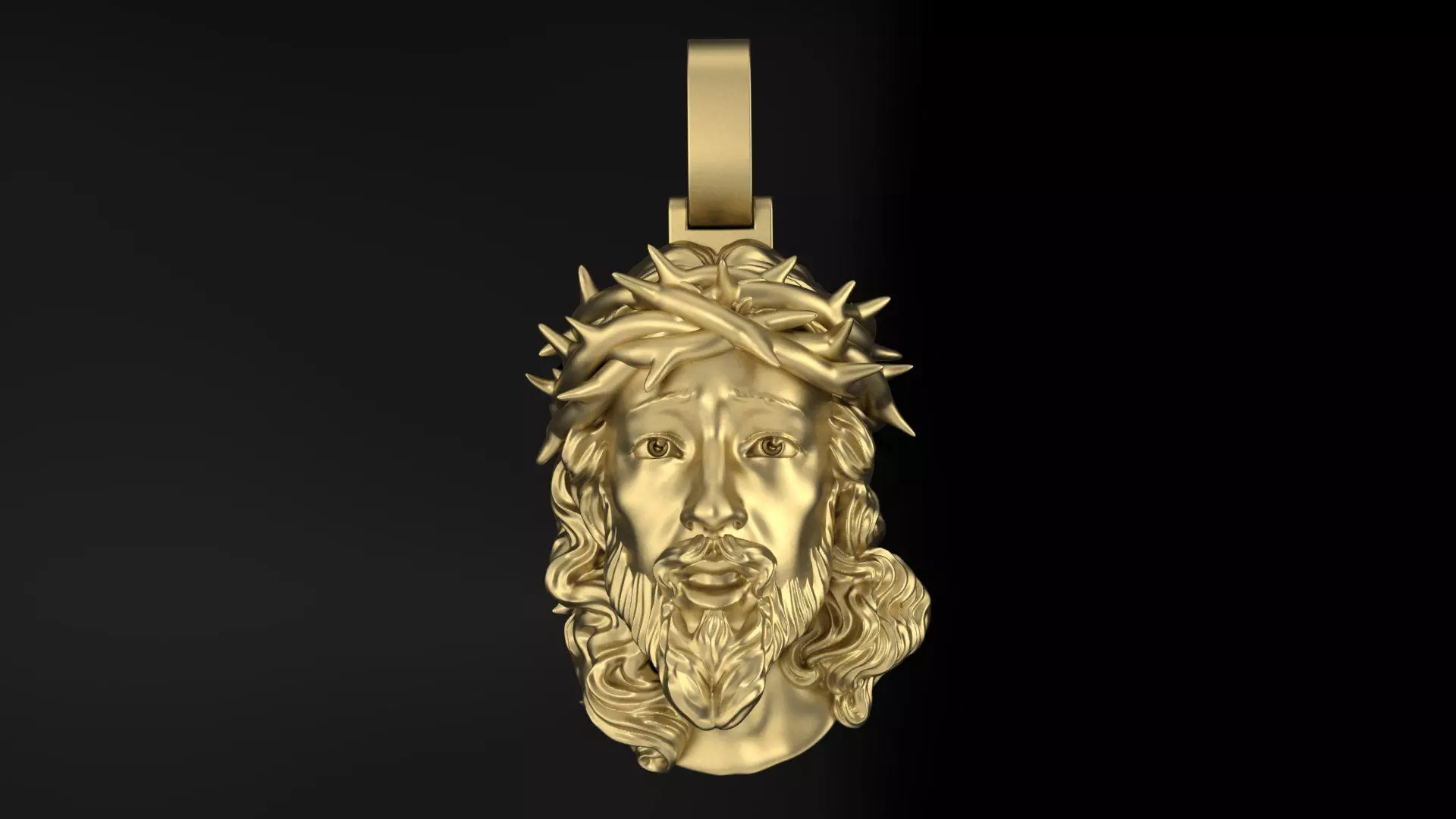 Jesus pendant 3DM STL OBJ model for 3D printing and CNC 3D print model_0