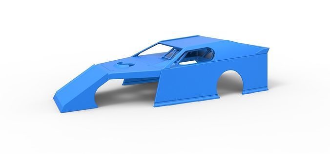Shell of Dirt Modified stock car Scale 1 to 25 3D print model