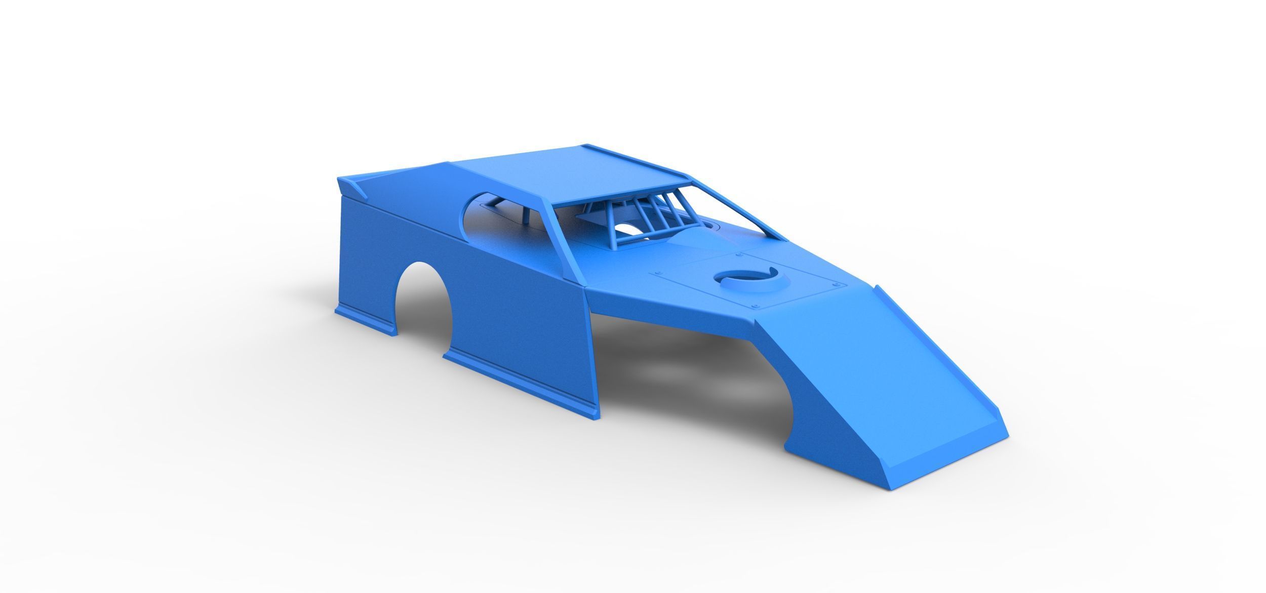 Shell of Dirt Modified stock car Scale 1 to 25 3D print model_13