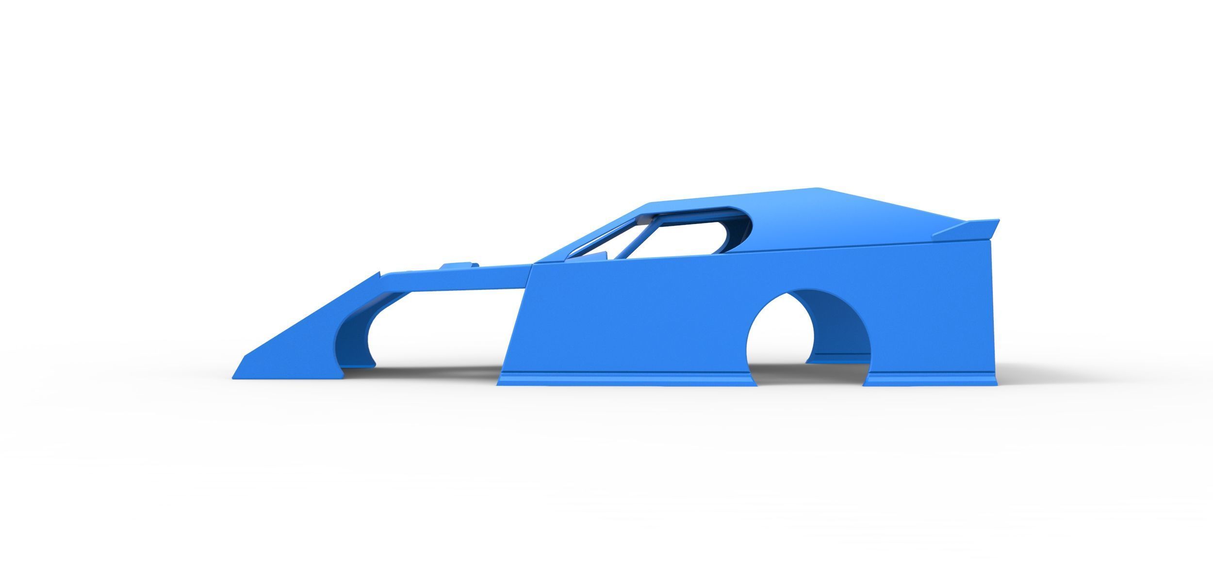 Shell of Dirt Modified stock car Scale 1 to 25 3D print model_6