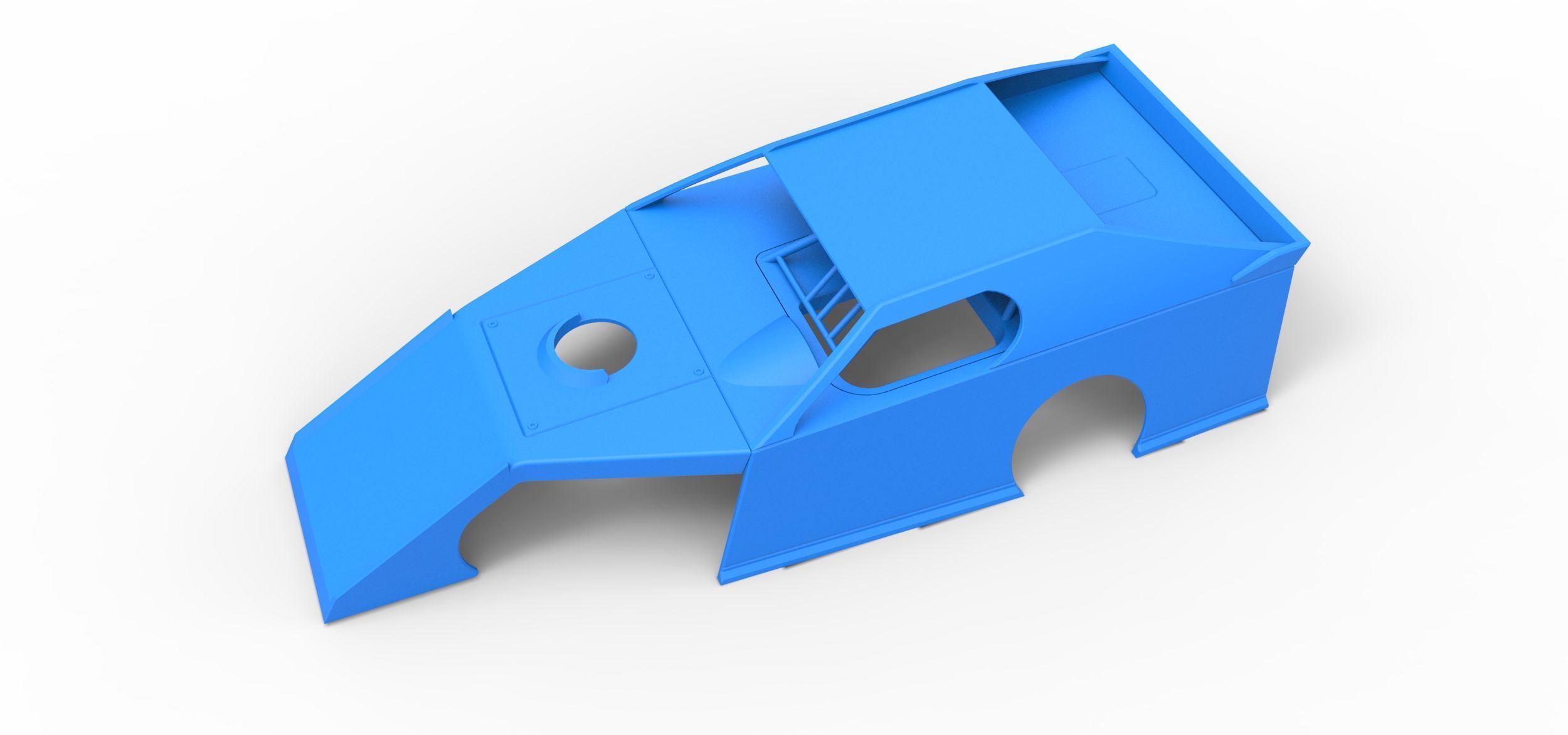 Shell of Dirt Modified stock car Scale 1 to 25 3D print model_1