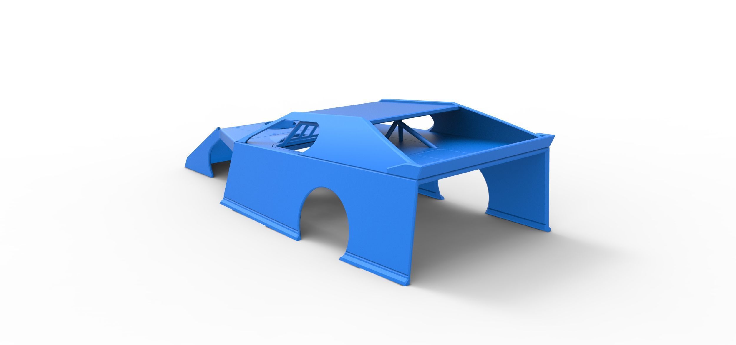 Shell of Dirt Modified stock car Scale 1 to 25 3D print model_8