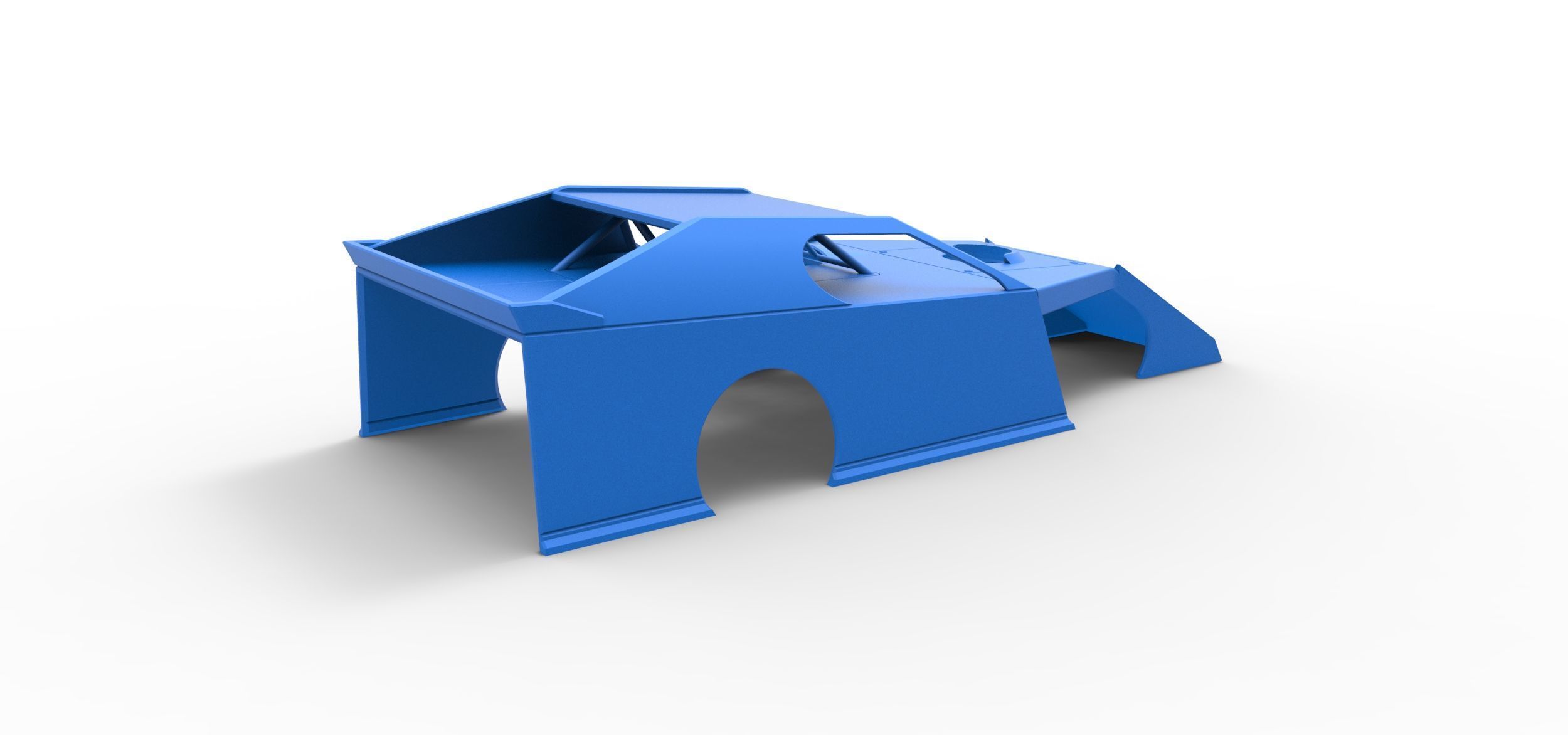 Shell of Dirt Modified stock car Scale 1 to 25 3D print model_11