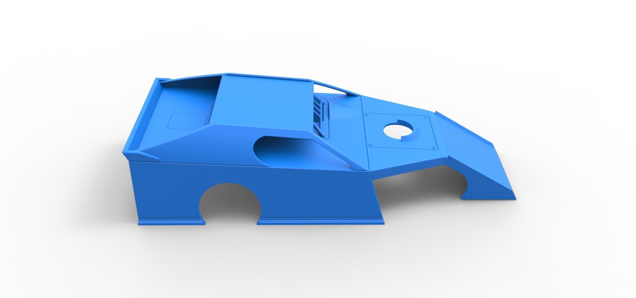 Shell of Dirt Modified stock car Scale 1 to 25 3D print model_12