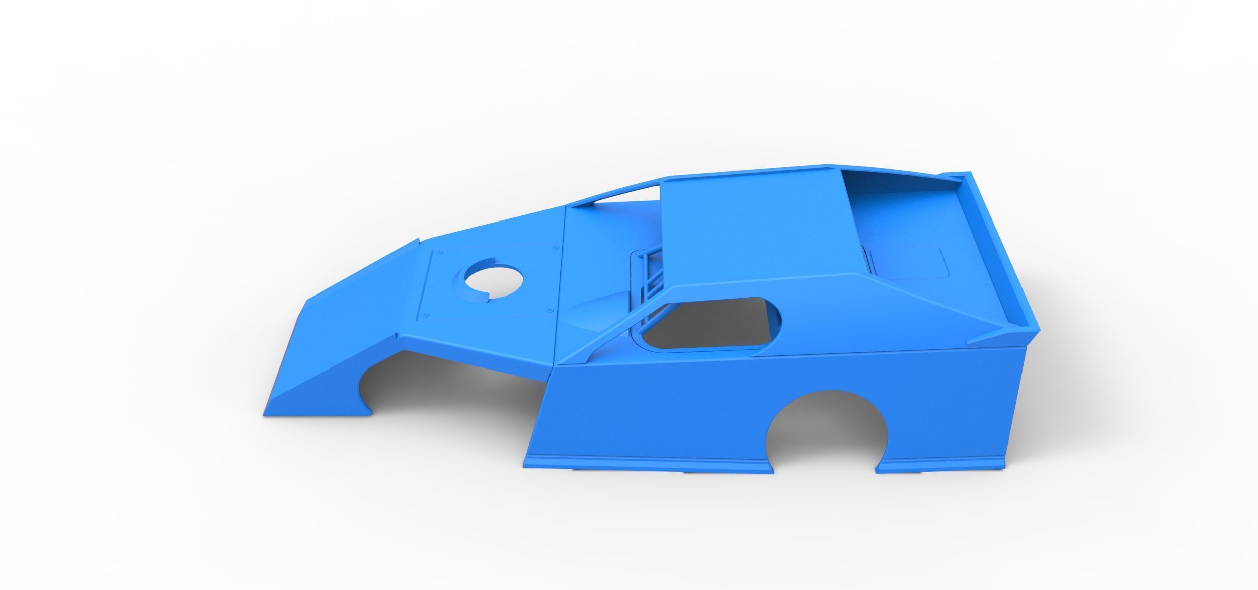 Shell of Dirt Modified stock car Scale 1 to 25 3D print model_7