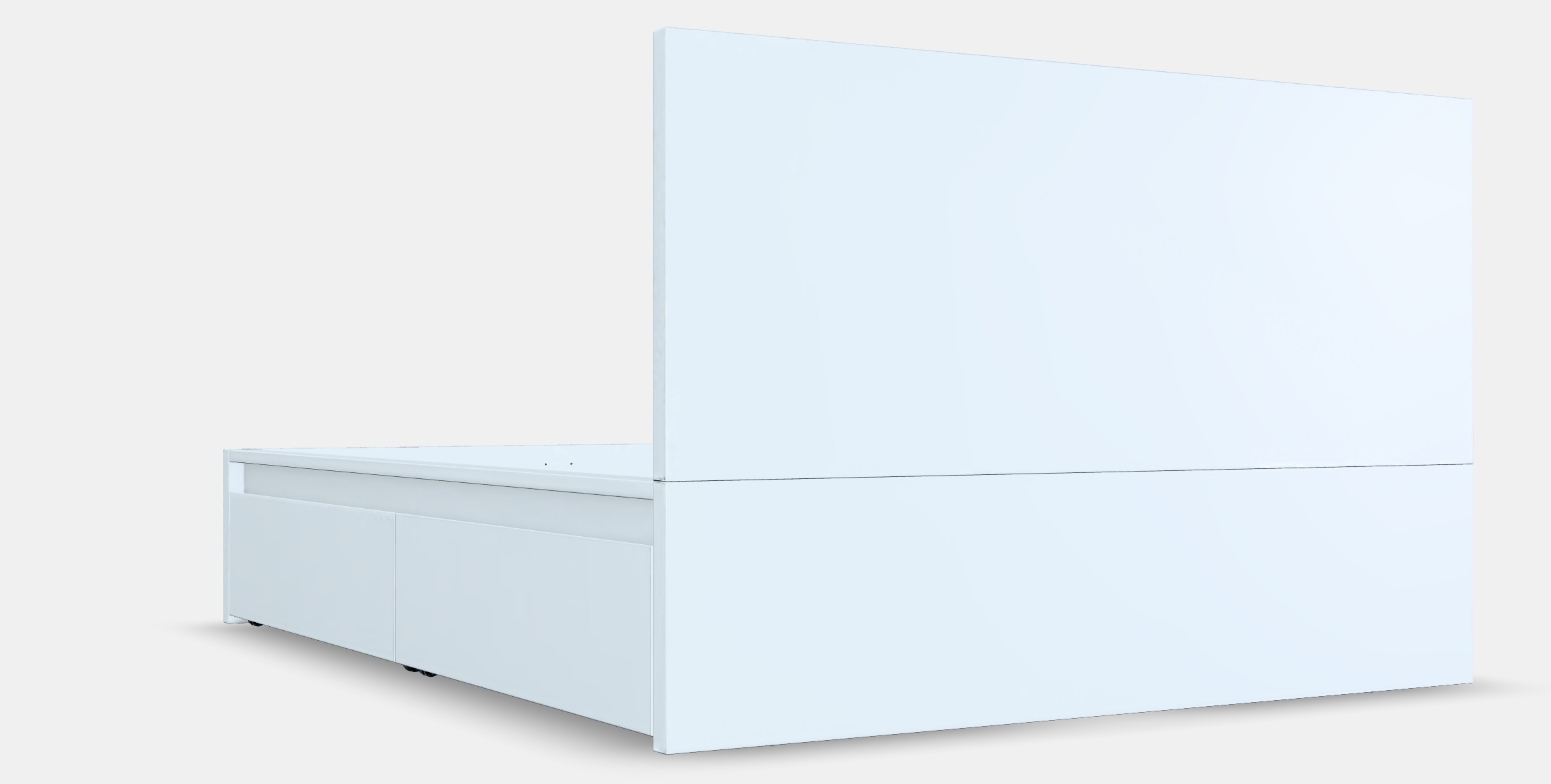 MALM Bed frame high w 4 storage boxes 32 3D model_2