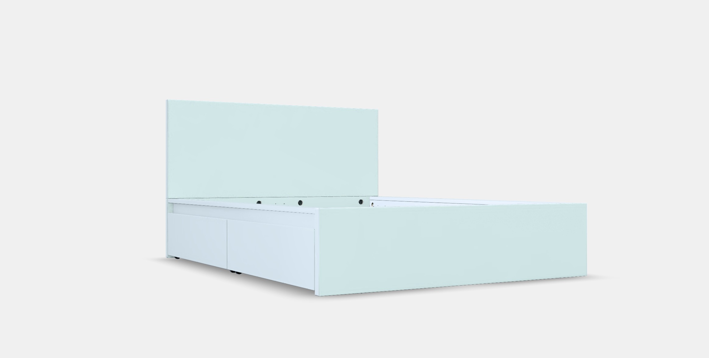 MALM Bed frame high w 4 storage boxes 32 3D model_9