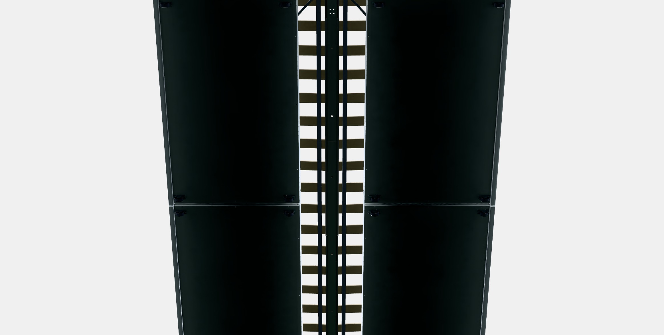 MALM Bed frame high w 4 storage boxes 32 3D model_8