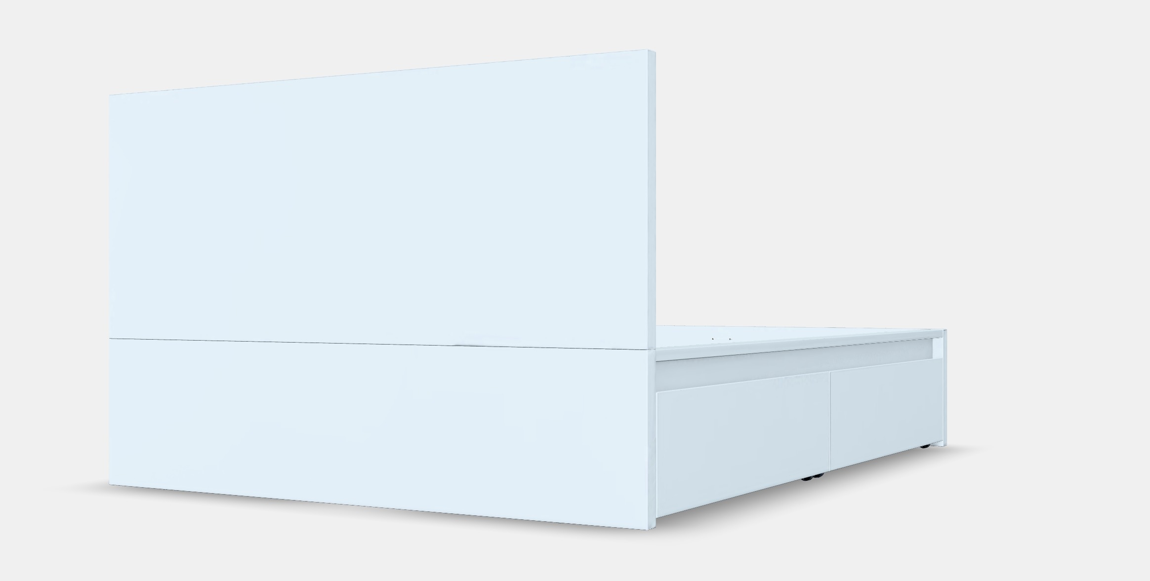 MALM Bed frame high w 4 storage boxes 32 3D model_6