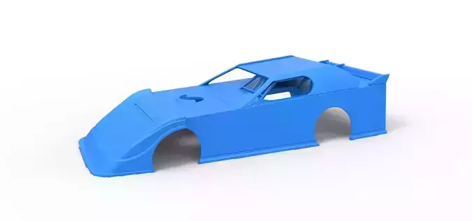Shell of Dirt Modified Super stock car Scale 1 to 25