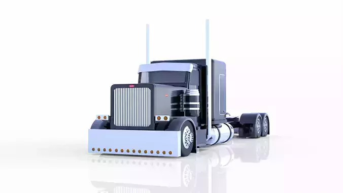 Peterbilt 379 Stretched 3D model
