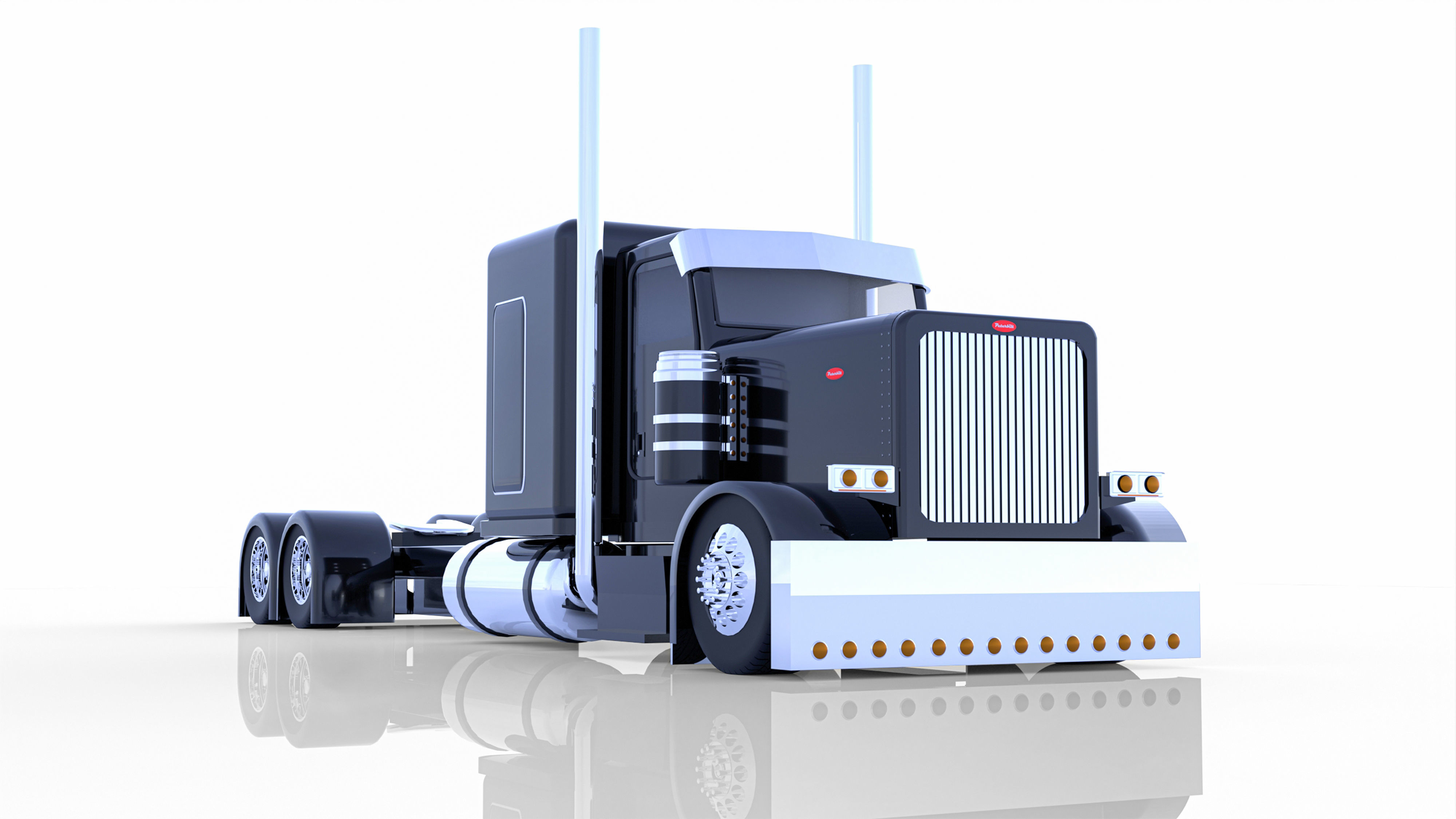 Peterbilt 379 Stretched 3D model_3