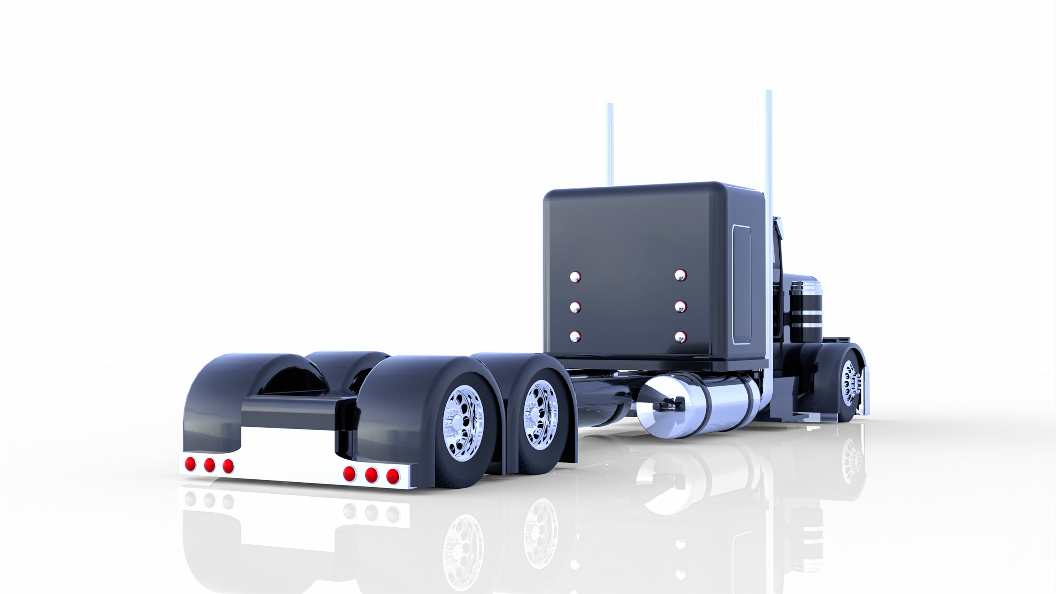 Peterbilt 379 Stretched 3D model_2