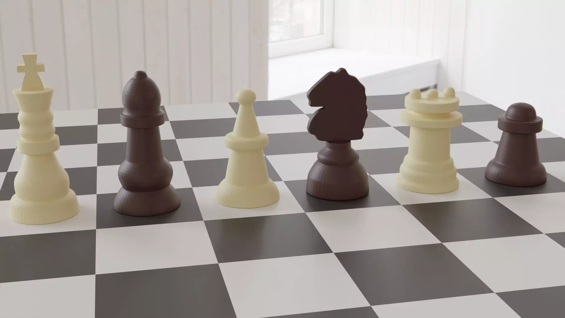 Chinese Chess Set 3D print model_0
