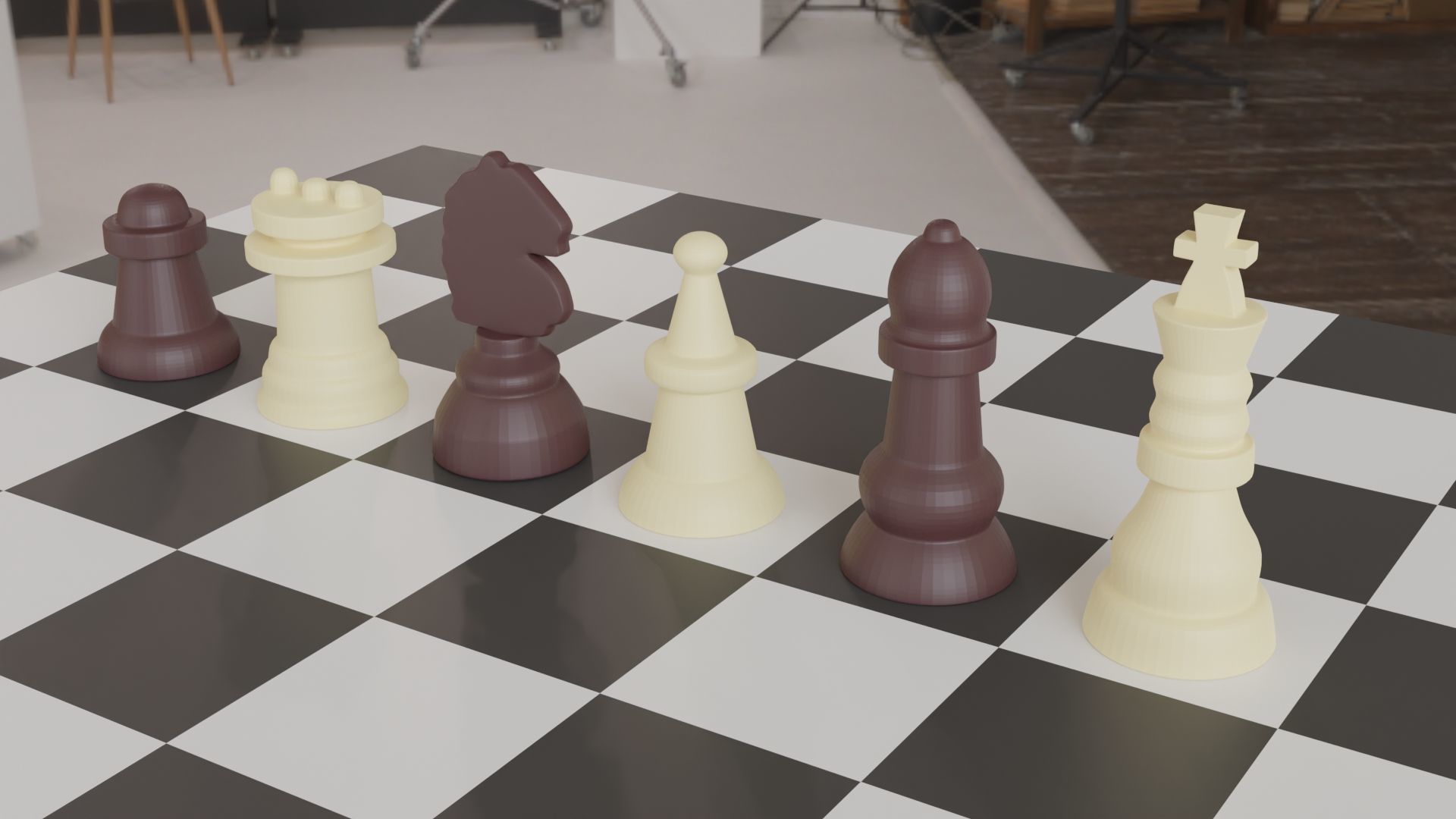 Chinese Chess Set 3D print model_3