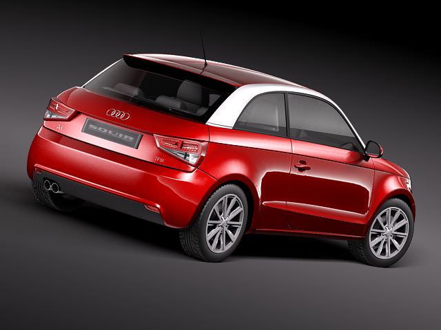 Audi A1 2010 3D model_4