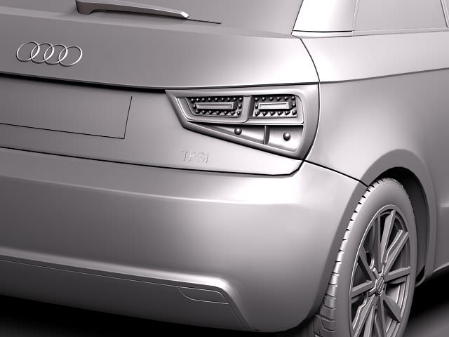 Audi A1 2010 3D model_9
