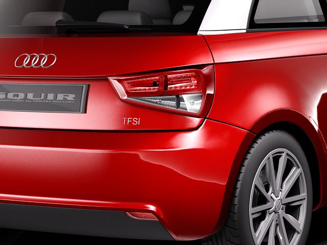 Audi A1 2010 3D model_3