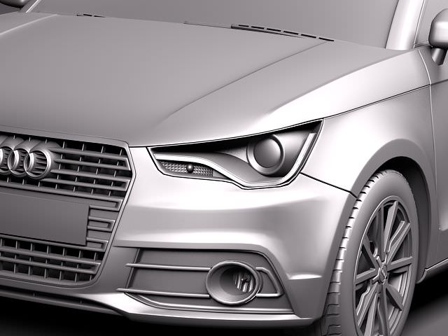 Audi A1 2010 3D model_10