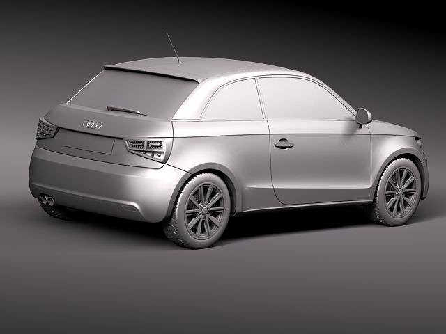 Audi A1 2010 3D model_8