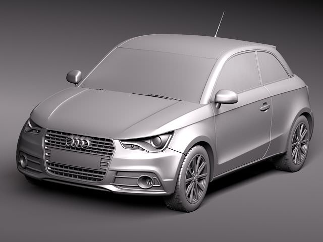 Audi A1 2010 3D model_11