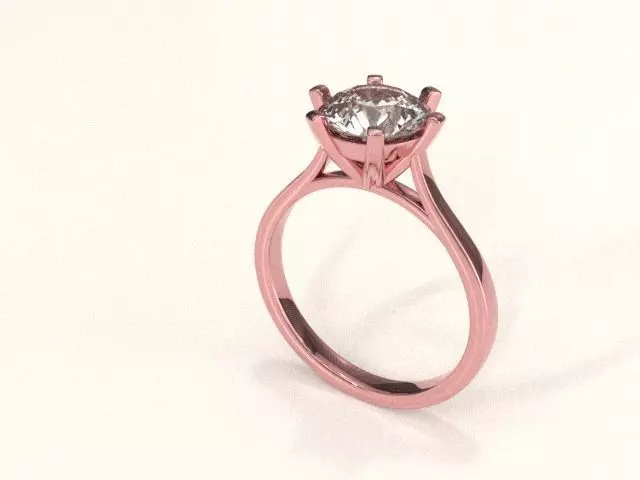 solitaire ring Free 3D model_0