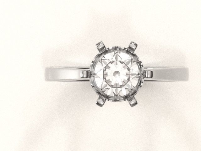 solitaire ring Free 3D model_2