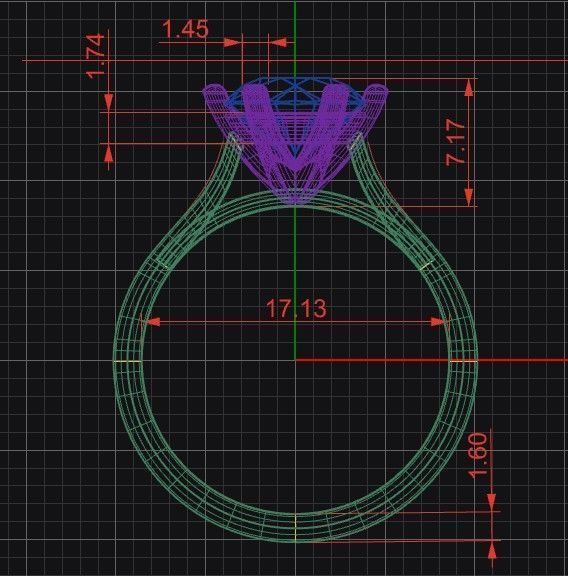 solitaire ring Free 3D model_4